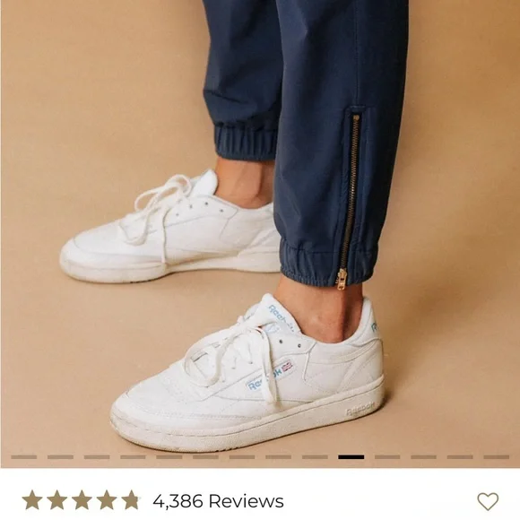 Albion Fit Navy/Denim Blue Jetsetters Joggers NWOT - Picture 8 of 9